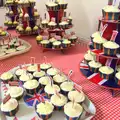 A heap of celebration cup-cakes, The Queen's Village Hall Birthday, Brome, Suffolk - 12th June 2016