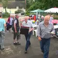 There's a minor panic as it starts raining, The Queen's Village Hall Birthday, Brome, Suffolk - 12th June 2016