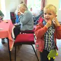 Harry hangs his purse from his ear for some reason, The Queen's Village Hall Birthday, Brome, Suffolk - 12th June 2016