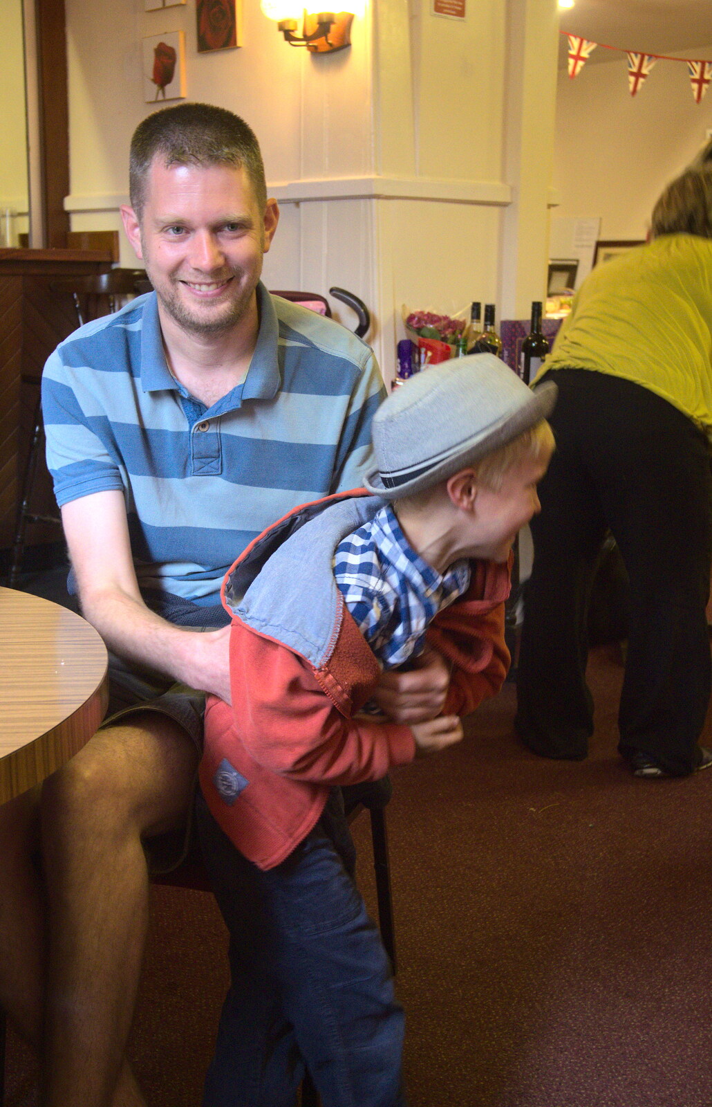 The Boy Phil: small child tormenter from The Queen's Village Hall Birthday, Brome, Suffolk - 12th June 2016