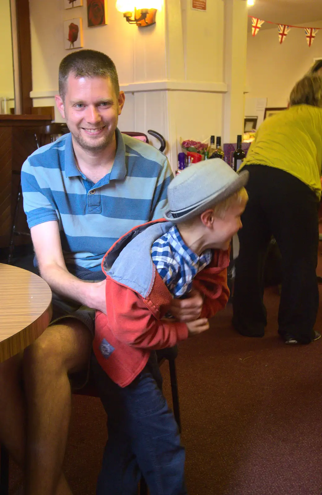 The Boy Phil: small child tormenter, from The Queen's Village Hall Birthday, Brome, Suffolk - 12th June 2016