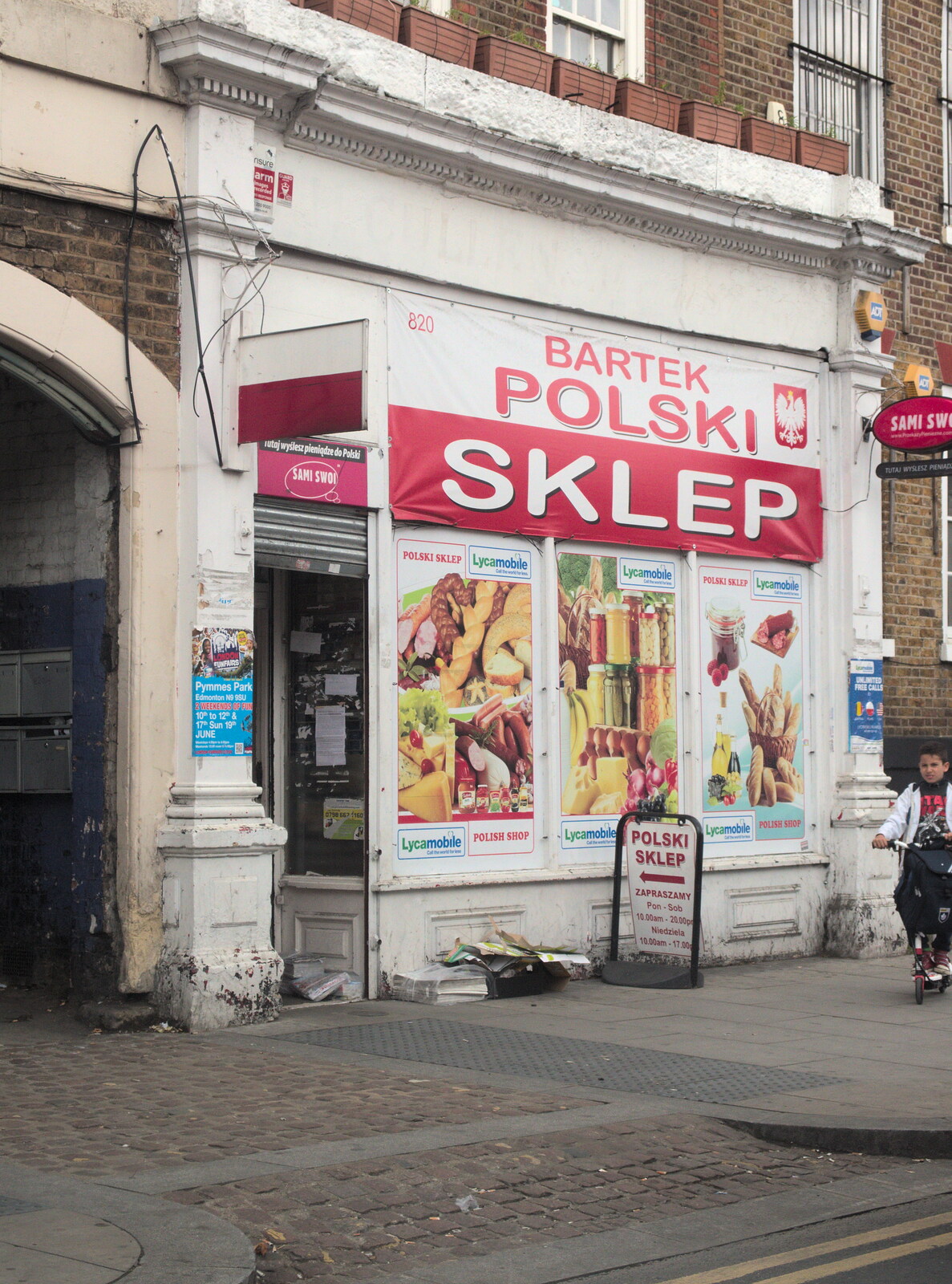 Polish shop on Seven Sisters Road from Caoimhe the Shoe's Desk, Highbury, London - 18th June 2016