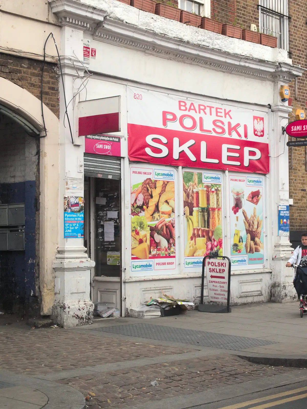 Polish shop on Seven Sisters Road, from Caoimhe the Shoe's Desk, Highbury, London - 18th June 2016