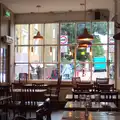 Street life through the restaurant window, Caoimhe the Shoe's Desk, Highbury, London - 18th June 2016