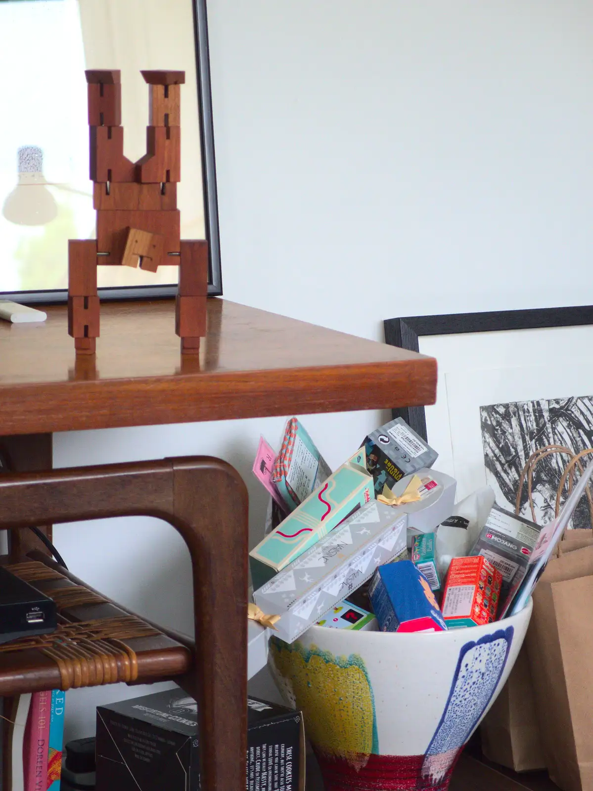 The transformer on a table, from Caoimhe the Shoe's Desk, Highbury, London - 18th June 2016