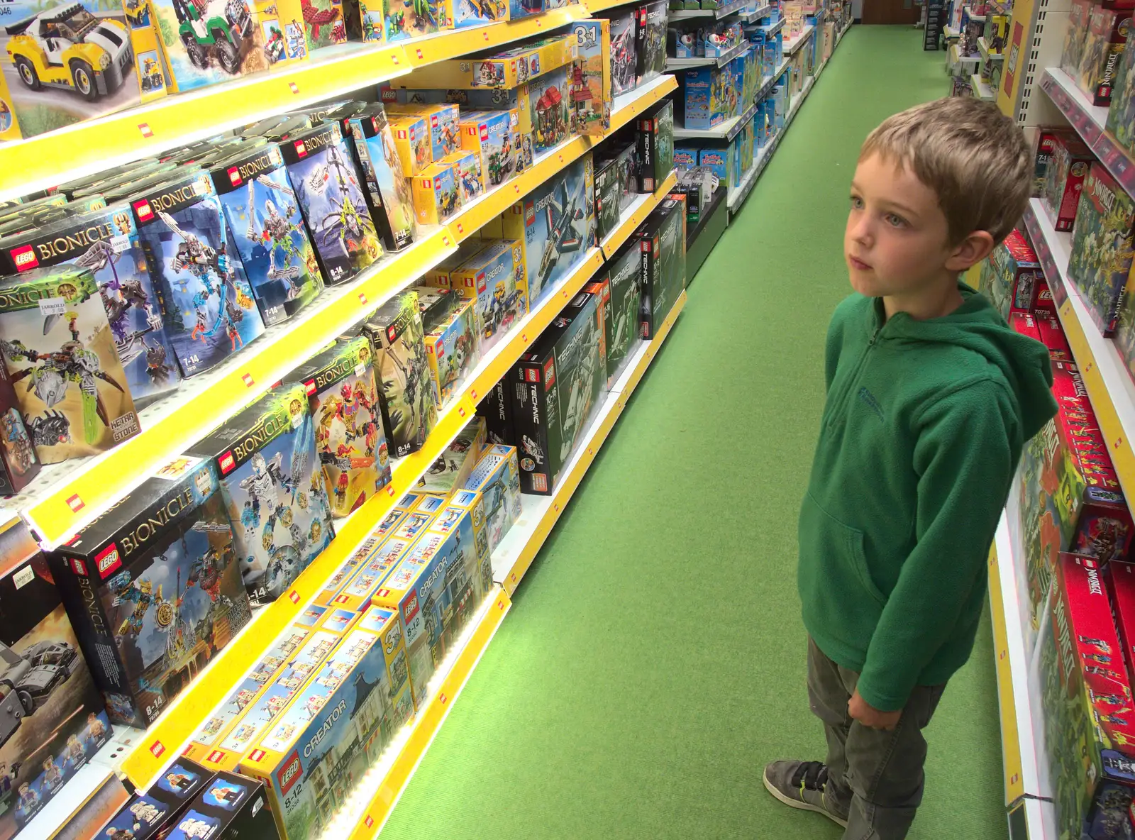 More Lego watching in Jarrold's, from A Trip to Norwich and Diss Markets, Norfolk - 25th June 2016