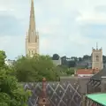 The spire of Norwich Cathedral, A Trip to Norwich and Diss Markets, Norfolk - 25th June 2016