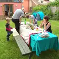 Grandad comes over for Sunday lunch in the garden, A Trip to Norwich and Diss Markets, Norfolk - 25th June 2016