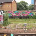 Colourful graffiti tags on a wall, A Trip to Norwich and Diss Markets, Norfolk - 25th June 2016
