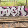 A big 'Dosh' graffiti tag, A Trip to Norwich and Diss Markets, Norfolk - 25th June 2016