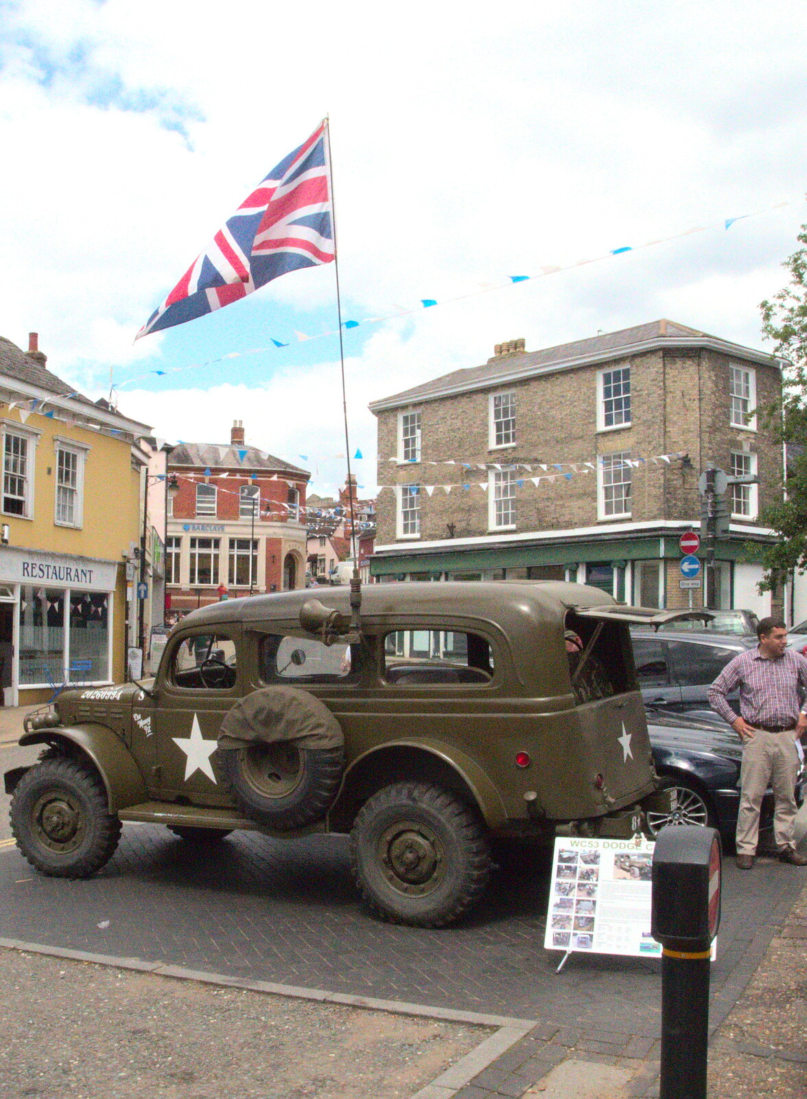 US Army vehicle from A Trip to Norwich and Diss Markets, Norfolk - 25th June 2016