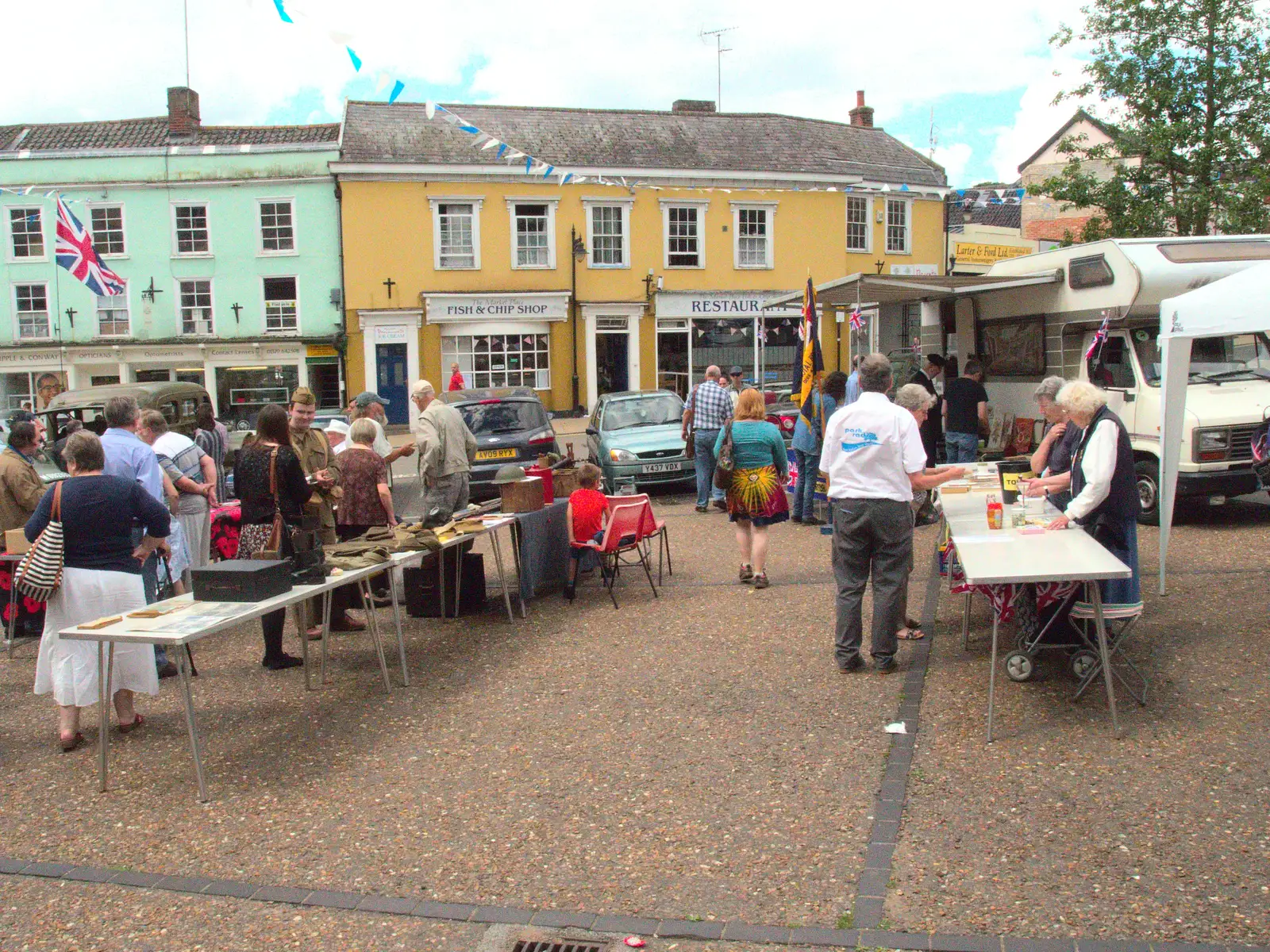 More stalls on the market place, from A Trip to Norwich and Diss Markets, Norfolk - 25th June 2016