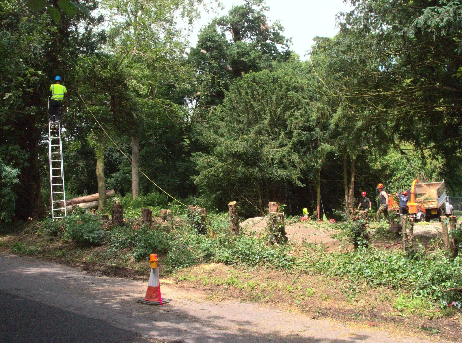 A new entrance is created for the Oaksmere, from A Trip to Norwich and Diss Markets, Norfolk - 25th June 2016