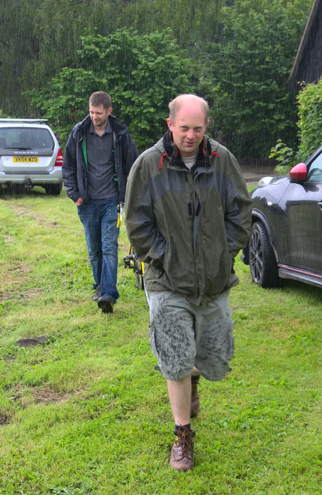 Paul looks a little soggy, from Thrandeston Pig, Little Green, Thrandeston, Suffolk - 26th June 2016