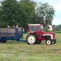 A tractor and trailer arrives, Thrandeston Pig, Little Green, Thrandeston, Suffolk - 26th June 2016