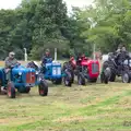 A group of vintage tractors, Thrandeston Pig, Little Green, Thrandeston, Suffolk - 26th June 2016