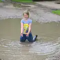 Jessica is properly soaked, Thrandeston Pig, Little Green, Thrandeston, Suffolk - 26th June 2016