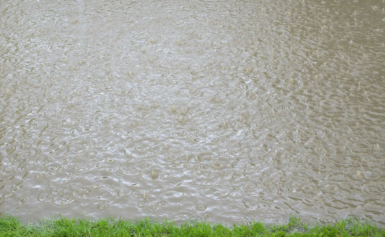 The rain lashes down again, from Thrandeston Pig, Little Green, Thrandeston, Suffolk - 26th June 2016