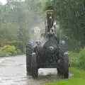 Oliver steams away in the rain, Thrandeston Pig, Little Green, Thrandeston, Suffolk - 26th June 2016