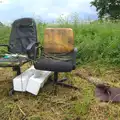 Near Goswold Hall, a couple of office chairs have seen better days, Thrandeston Pig, Little Green, Thrandeston, Suffolk - 26th June 2016