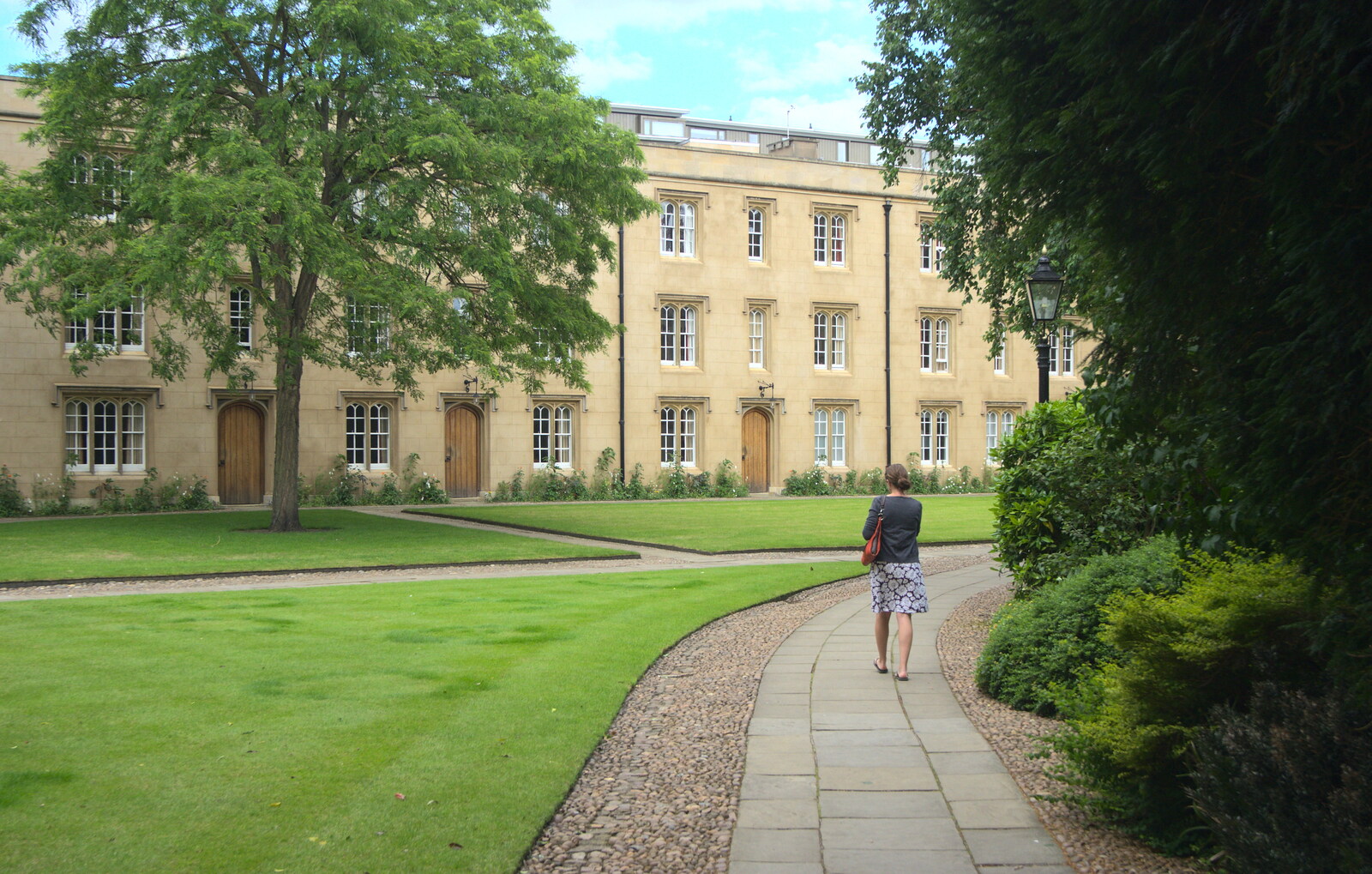 We head off through Christ's Second Court from Back in the 'Bridge: an Anniversary, Cambridge - 3rd July 2016