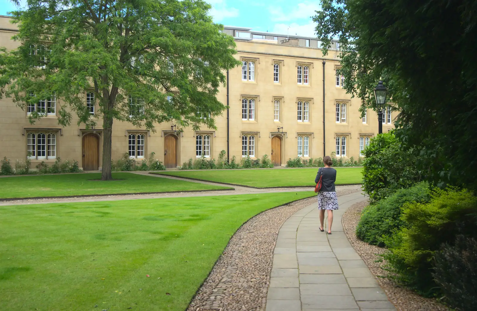 We head off through Christ's Second Court, from Back in the 'Bridge: an Anniversary, Cambridge - 3rd July 2016