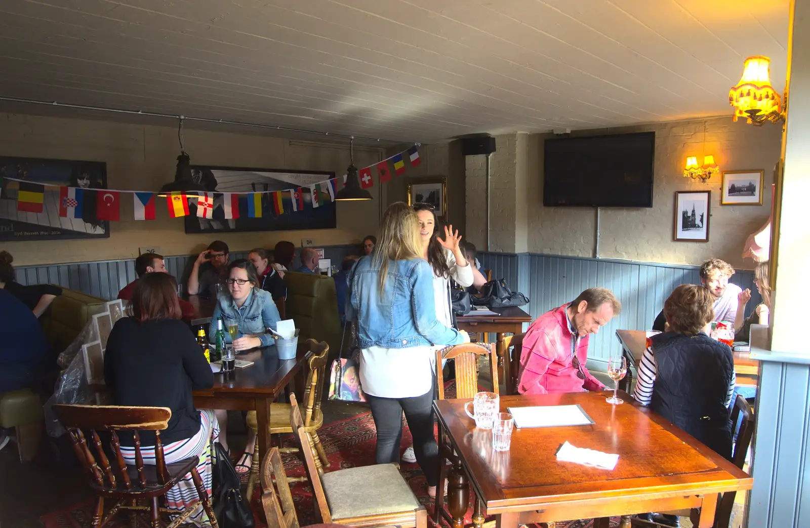 Inside the Anchor on the river, from Back in the 'Bridge: an Anniversary, Cambridge - 3rd July 2016