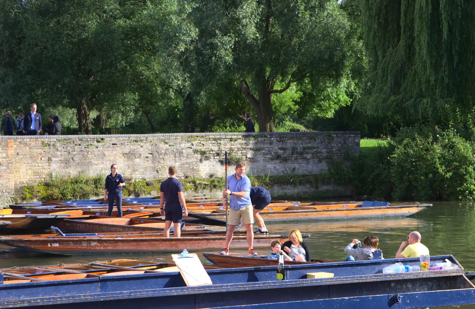 More punting, from Back in the 'Bridge: an Anniversary, Cambridge - 3rd July 2016