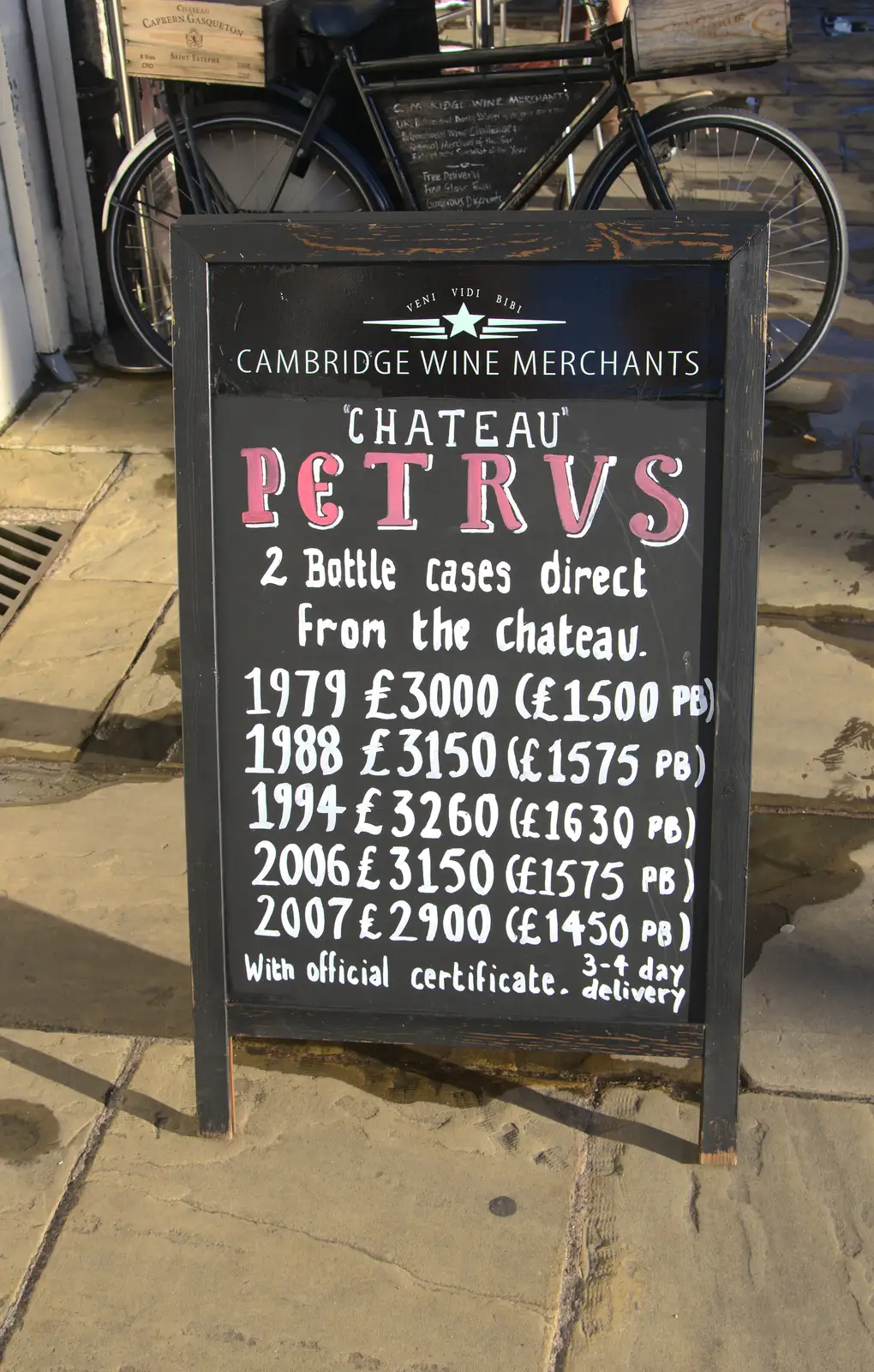 We spot some bargain wines, from Back in the 'Bridge: an Anniversary, Cambridge - 3rd July 2016