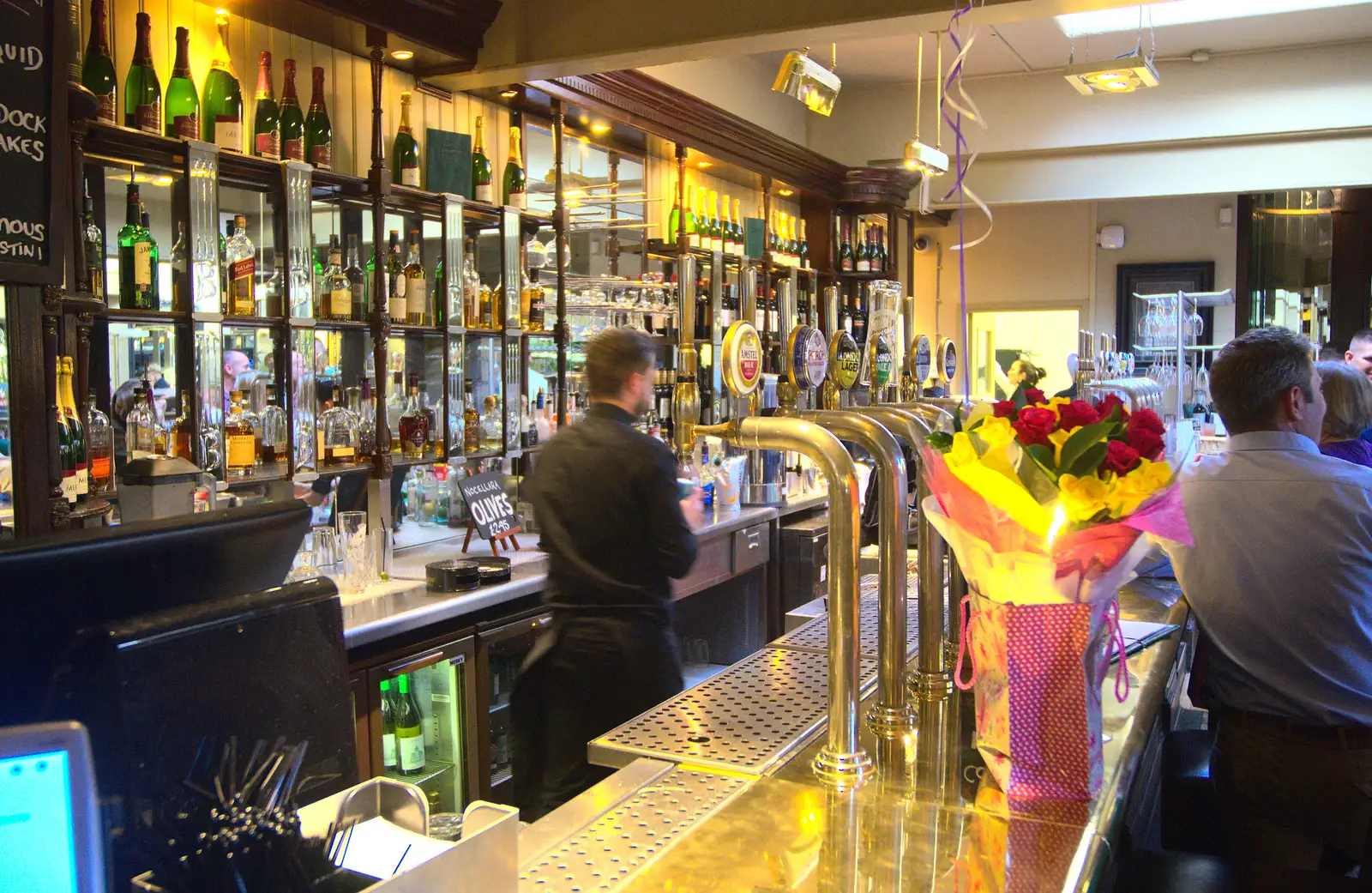 The bar in Brown's, from Back in the 'Bridge: an Anniversary, Cambridge - 3rd July 2016