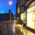 Isobel on the wet pavements of King's Parade, Back in the 'Bridge: an Anniversary, Cambridge - 3rd July 2016