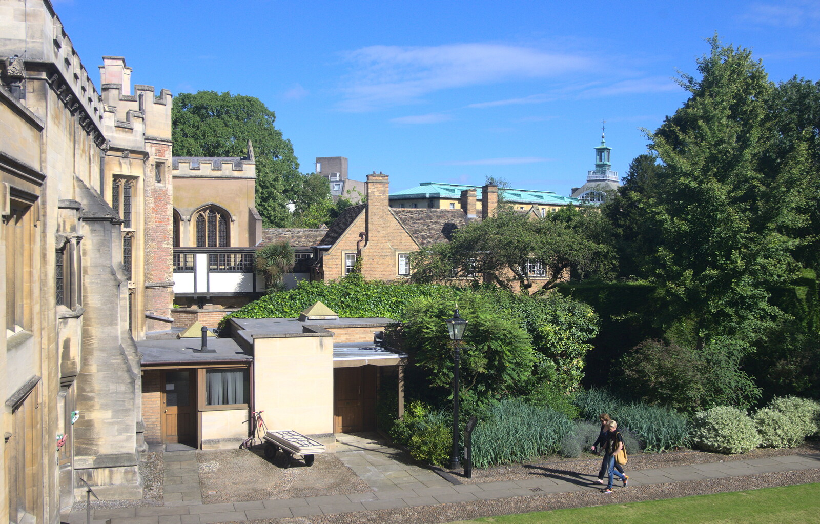 The view from an upstairs window from Back in the 'Bridge: an Anniversary, Cambridge - 3rd July 2016