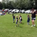 Harry leads in the egg-and-spoon race, Harry's Sports Day and a London March, Southwark and Eye, Suffolk - 7th July 2016