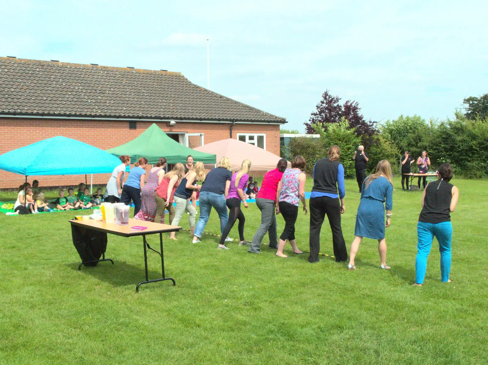 It's a parents' race at Mulberry's sports day, from Harry's Sports Day and a London March, Southwark and Eye, Suffolk - 7th July 2016