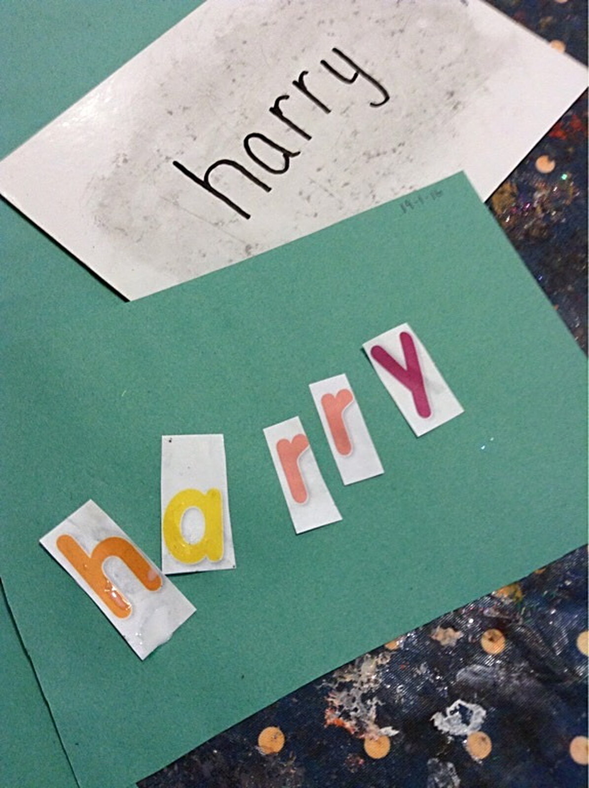 Harry in letter form from Harry's Nursery Life, Mulberry Bush, Eye, Suffolk - 8th July 2016