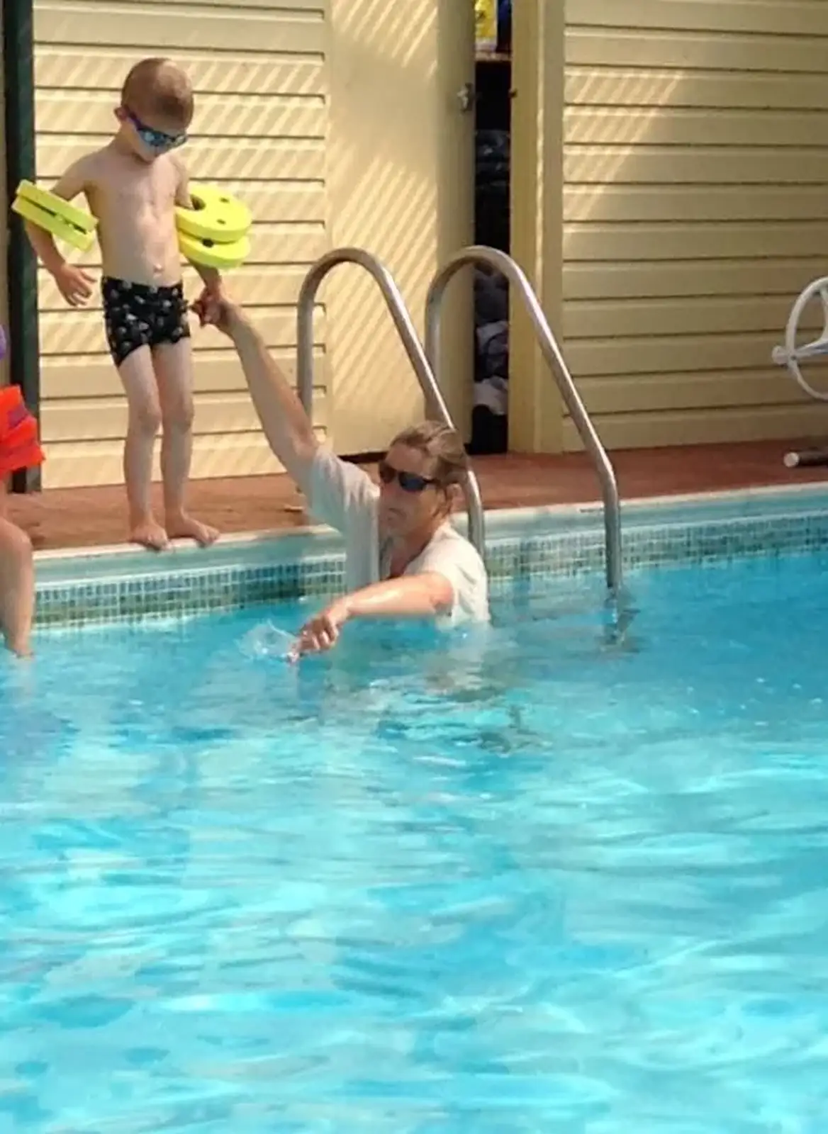 Harry goes for a swimming lesson, from Harry's Nursery Life, Mulberry Bush, Eye, Suffolk - 8th July 2016