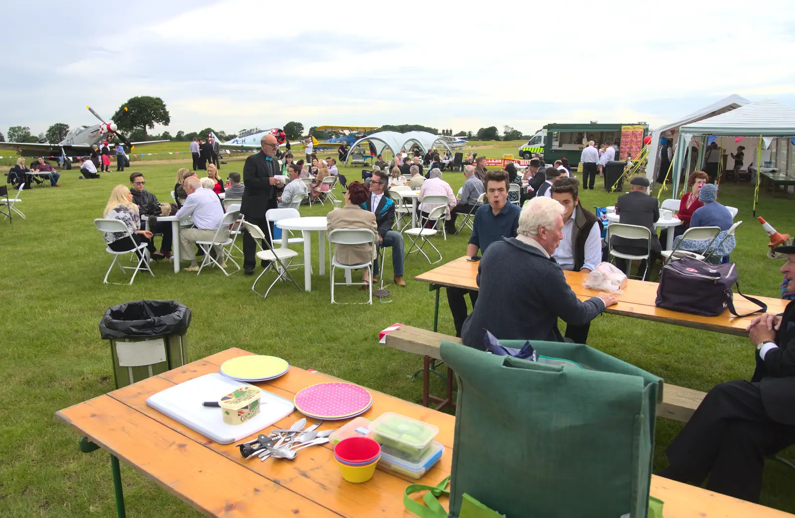 Down at the airfield in Hardwick, from "Our Little Friends" Warbirds Hangar Dance, Hardwick, Norfolk - 9th July 2016