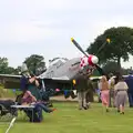 A group wanders off to see Marinell, "Our Little Friends" Warbirds Hangar Dance, Hardwick, Norfolk - 9th July 2016