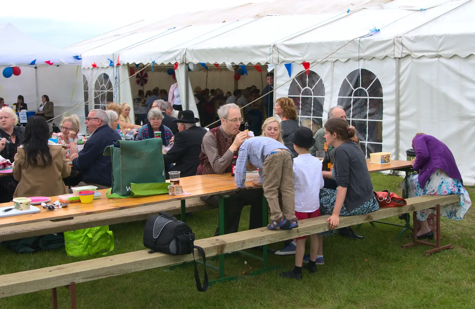 Harry's on the table, from "Our Little Friends" Warbirds Hangar Dance, Hardwick, Norfolk - 9th July 2016