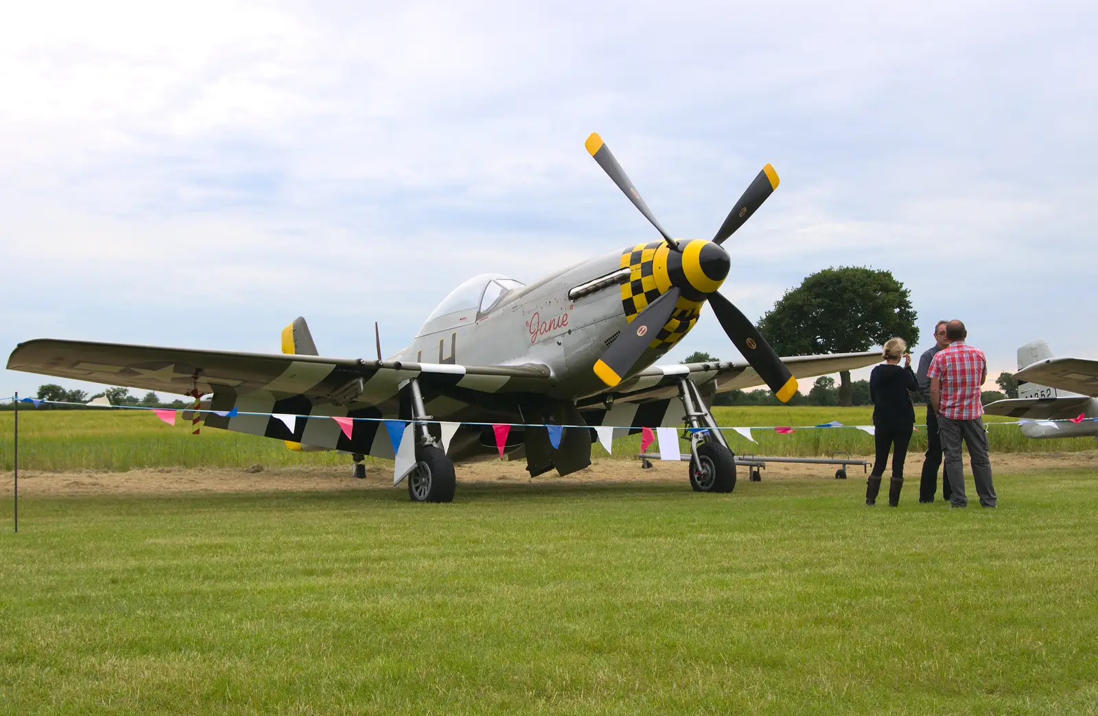 Janie the Mustang, from "Our Little Friends" Warbirds Hangar Dance, Hardwick, Norfolk - 9th July 2016