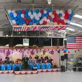 Balloons lurk over the band, "Our Little Friends" Warbirds Hangar Dance, Hardwick, Norfolk - 9th July 2016