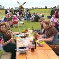 Suzanne, Clive and Debbie, "Our Little Friends" Warbirds Hangar Dance, Hardwick, Norfolk - 9th July 2016