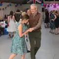 Isobel gets a quick dancing lesson, "Our Little Friends" Warbirds Hangar Dance, Hardwick, Norfolk - 9th July 2016