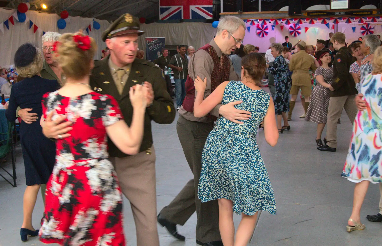 Isobel busts some 1940s moves, from "Our Little Friends" Warbirds Hangar Dance, Hardwick, Norfolk - 9th July 2016