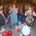 Isobel dances among the balloons, "Our Little Friends" Warbirds Hangar Dance, Hardwick, Norfolk - 9th July 2016