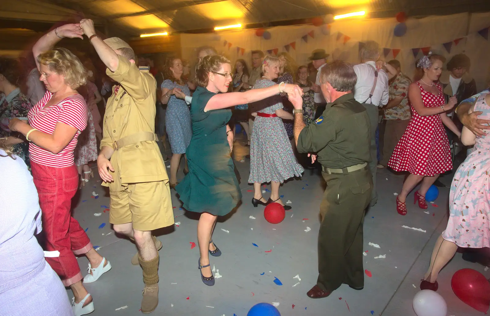 Some more swing dancing, from "Our Little Friends" Warbirds Hangar Dance, Hardwick, Norfolk - 9th July 2016