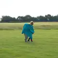 Harry and Fred roam around as a blanket-ghost, "Our Little Friends" Warbirds Hangar Dance, Hardwick, Norfolk - 9th July 2016