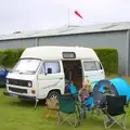 Camping by the van, on the runway, "Our Little Friends" Warbirds Hangar Dance, Hardwick, Norfolk - 9th July 2016