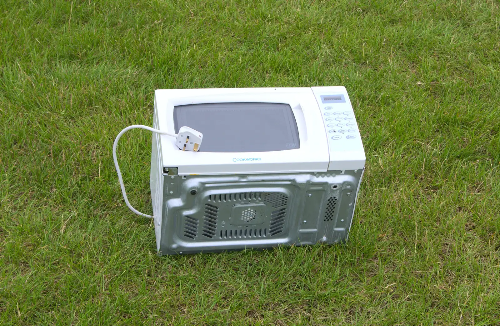 There's a discarded microwave on the runway, from "Our Little Friends" Warbirds Hangar Dance, Hardwick, Norfolk - 9th July 2016