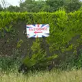 Way-in hedge sign, "Our Little Friends" Warbirds Hangar Dance, Hardwick, Norfolk - 9th July 2016